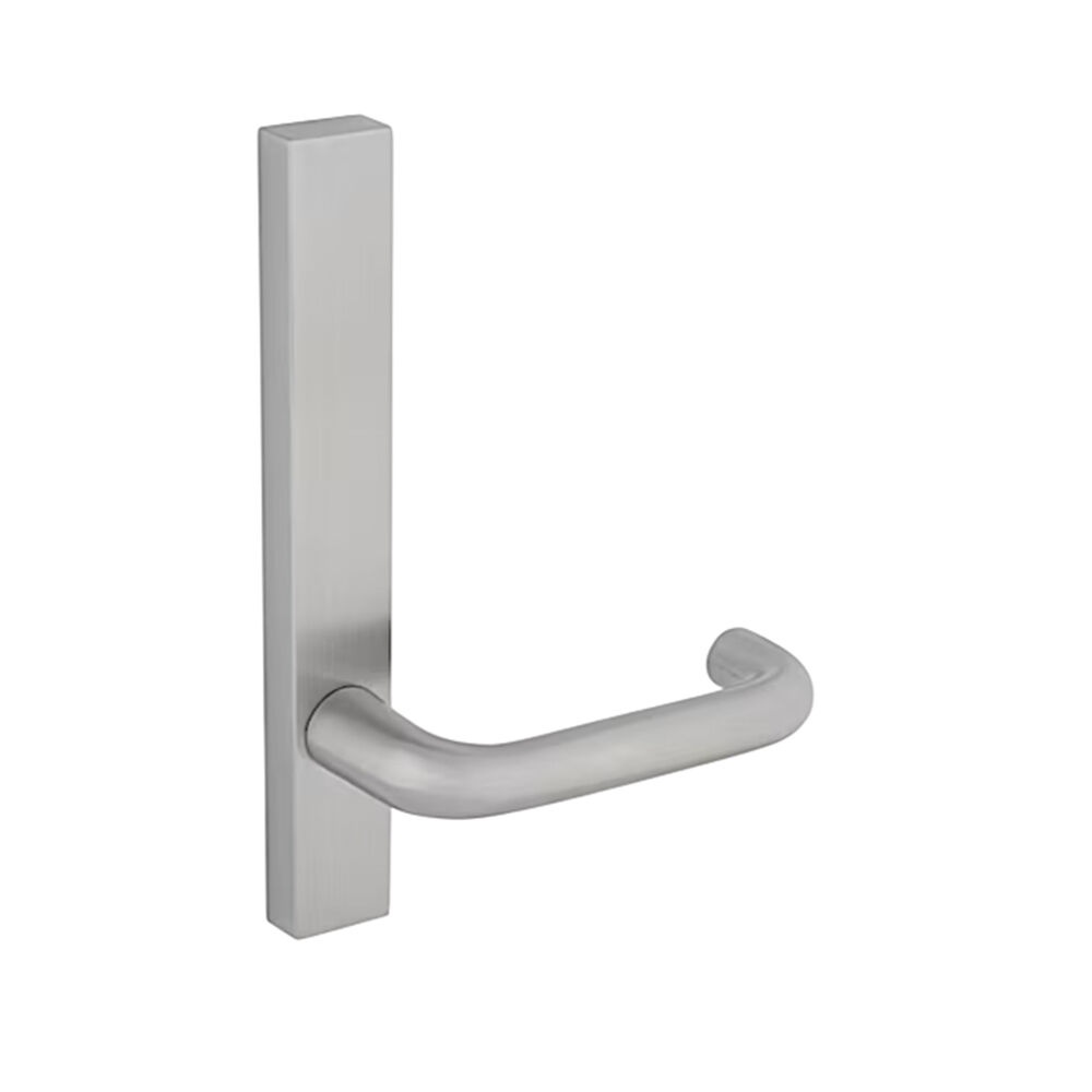 Dormakaba Door Handle Lever Narrow Stile Square End Plate No Cylinder Concealed Fix 6405/70SSS