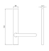 Dormakaba Door Lever Narrow Stile Square End No Cylinder Concealed Fix dormakaba-door-lever-narrow-stile-square-end-no-cylinder-concealed-fix