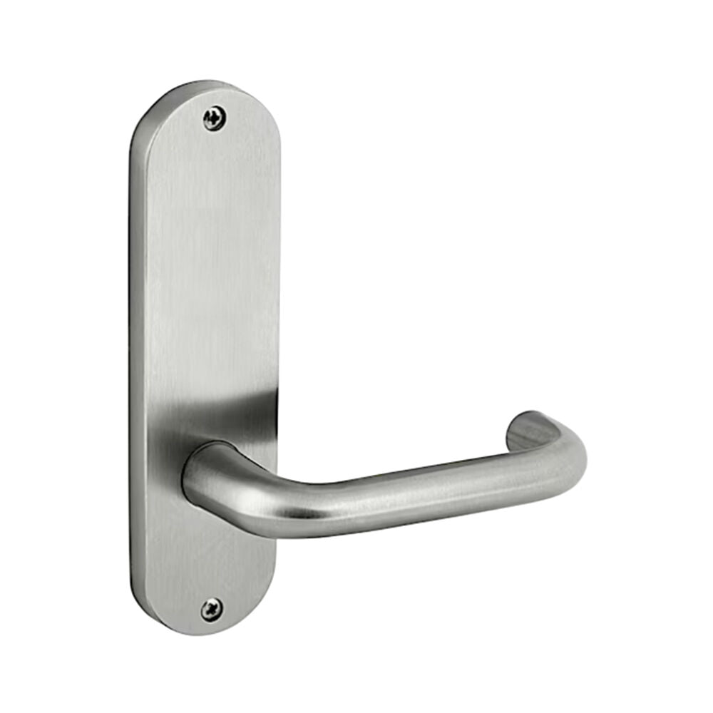Dormakaba Door Handle Lever Round Plate No Cylinder Visible Fix Satin Stainless Steel 6706/70SSS