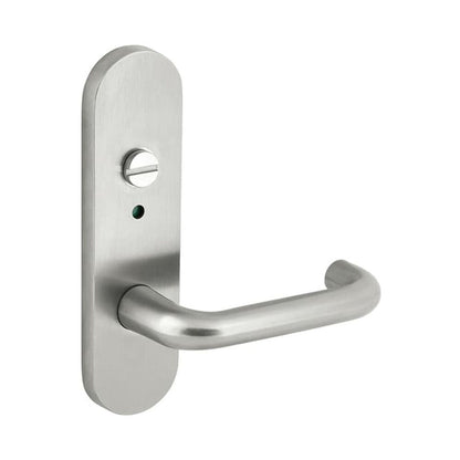 Dormakaba Door Handle Lever Round Plate Privacy Indicator Concealed Fix Satin Stainless 6749/70SSS