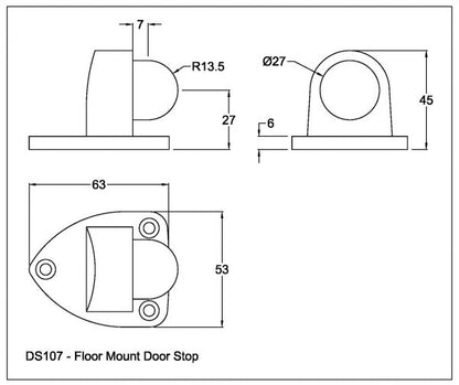 WHILE SUPPLY LAST - Madinoz FP29 Flush Pulls Black 140mm