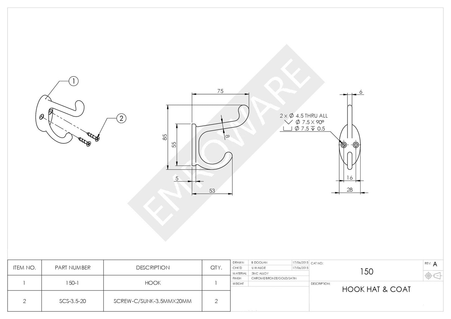 EMR150CPCD