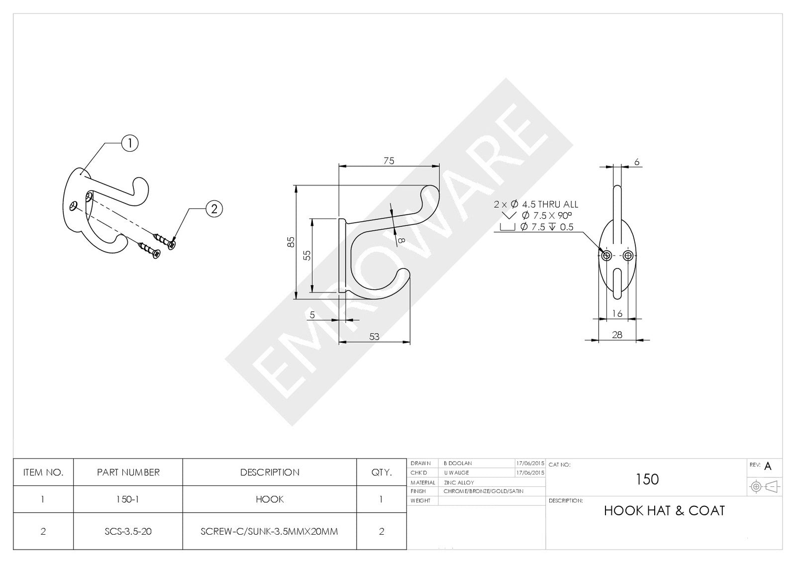 EMR150CPCD