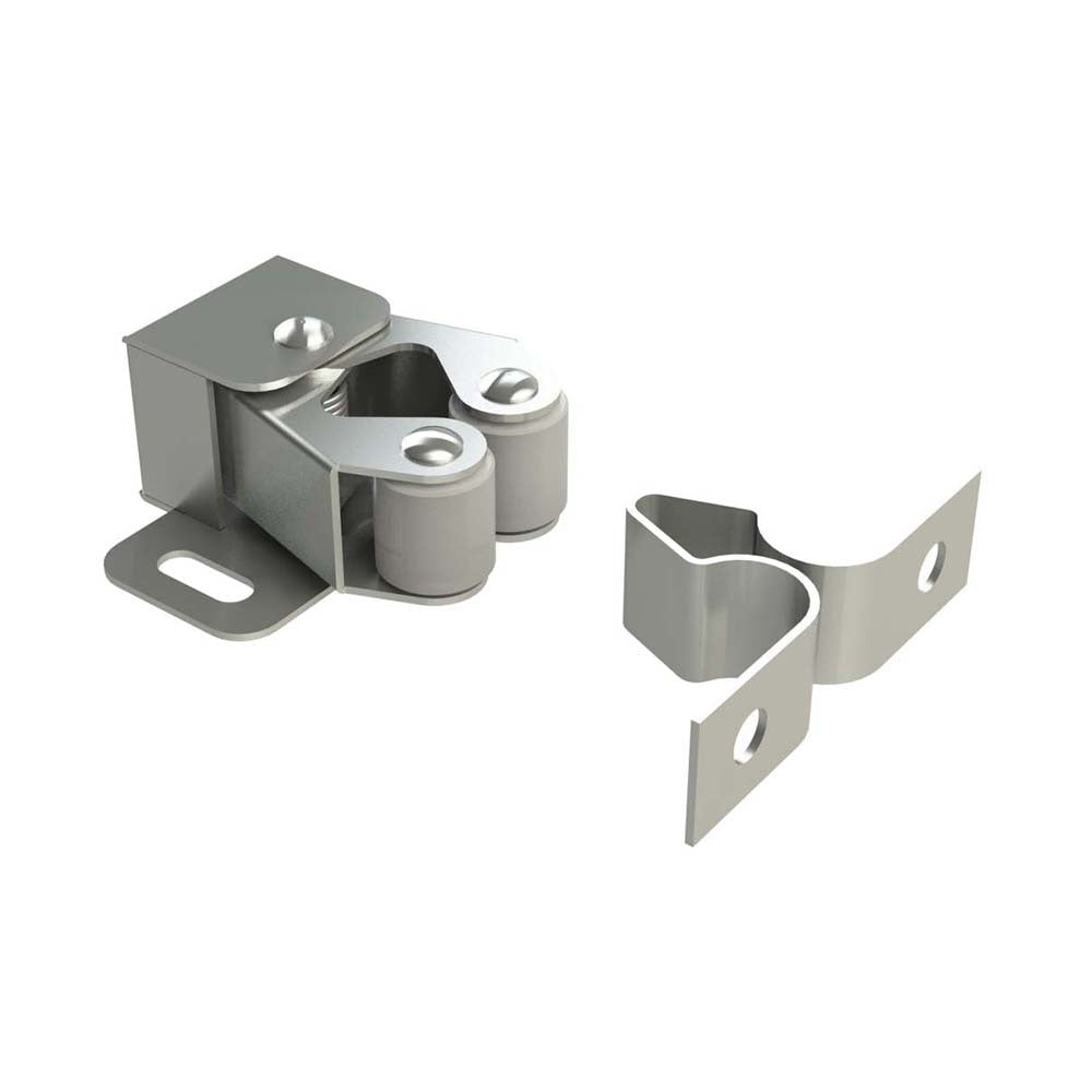 Emro Plastic Roller Catch 25x32x16mm 190 Zinc Plated Steel