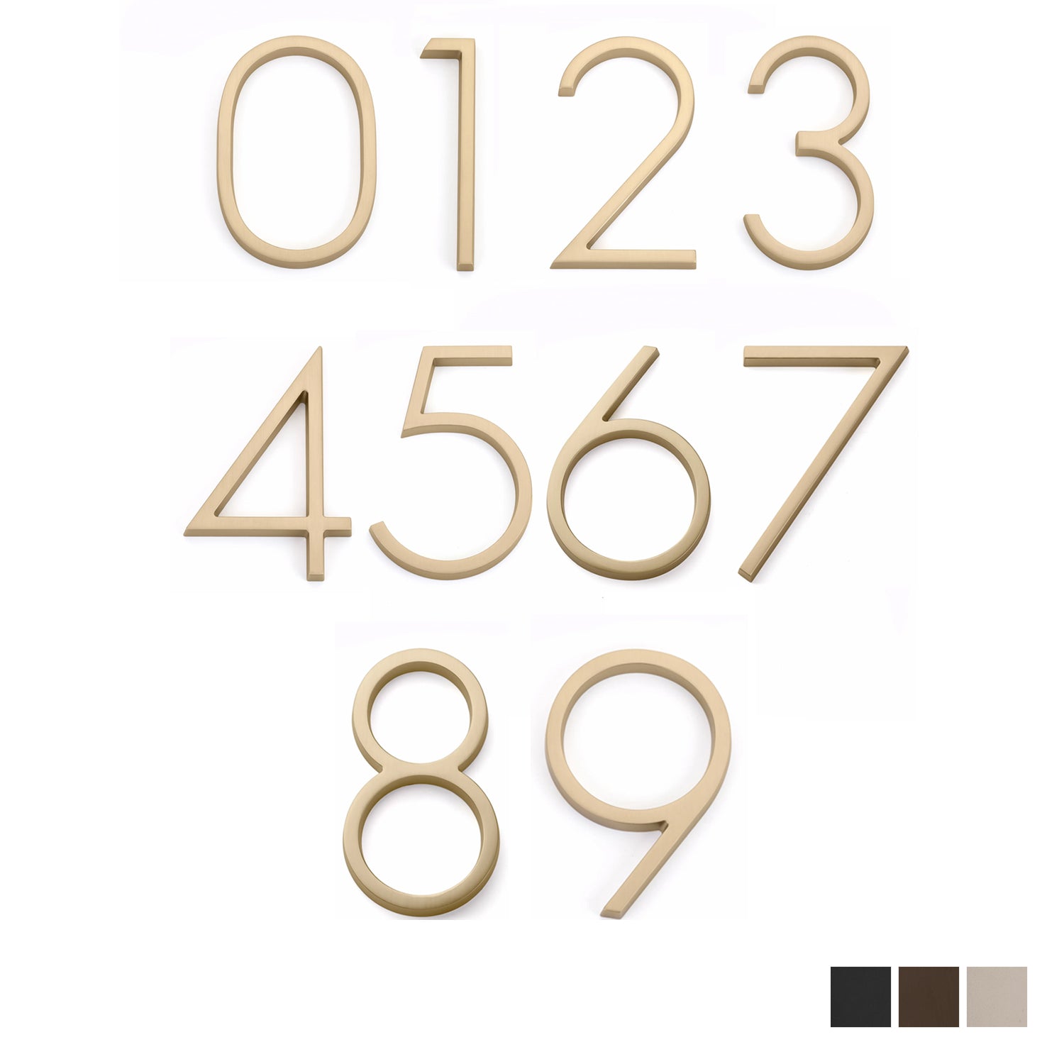 Emtek 178mm Modern House Number 0-9 - Available in Various Finishes