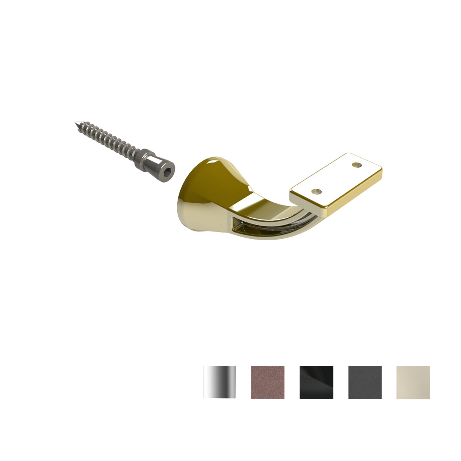 Emro Architectural Concealed Flat Top Bracket 4461FT - Available in Various Finishes
