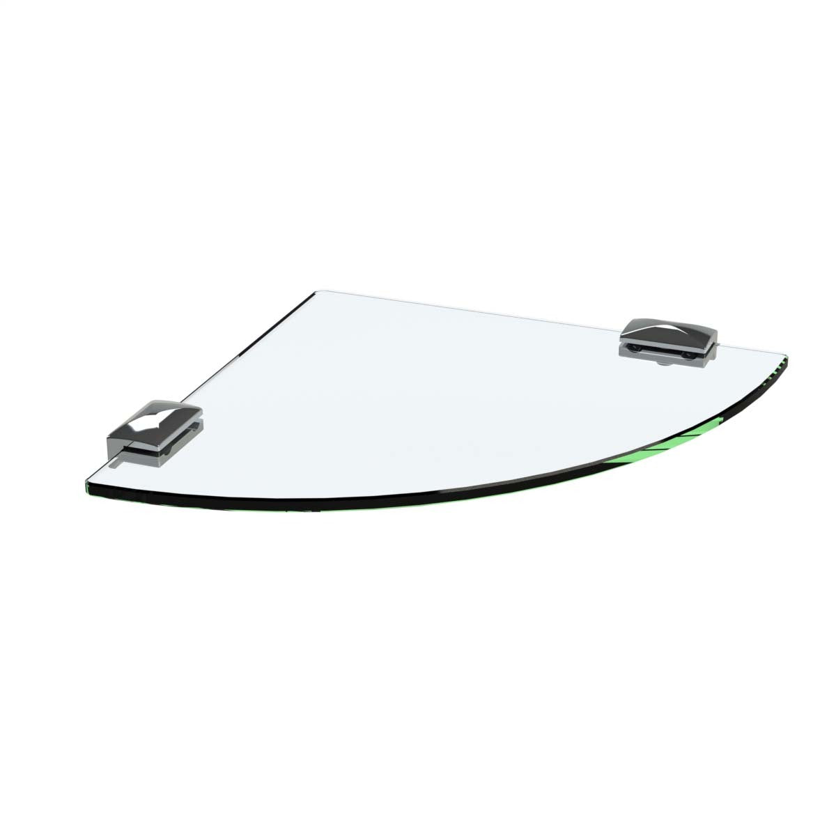 EMRO EMRGLCCP TEMPERED GLASS CORNER SHELF CHROME 230MM|Free Shipping ...