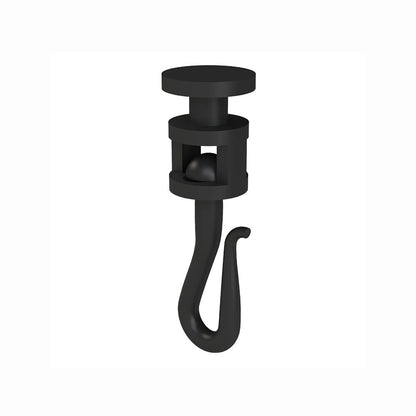 Emro Plastic Curtain Hooks for Shower Track - Available in Black and White