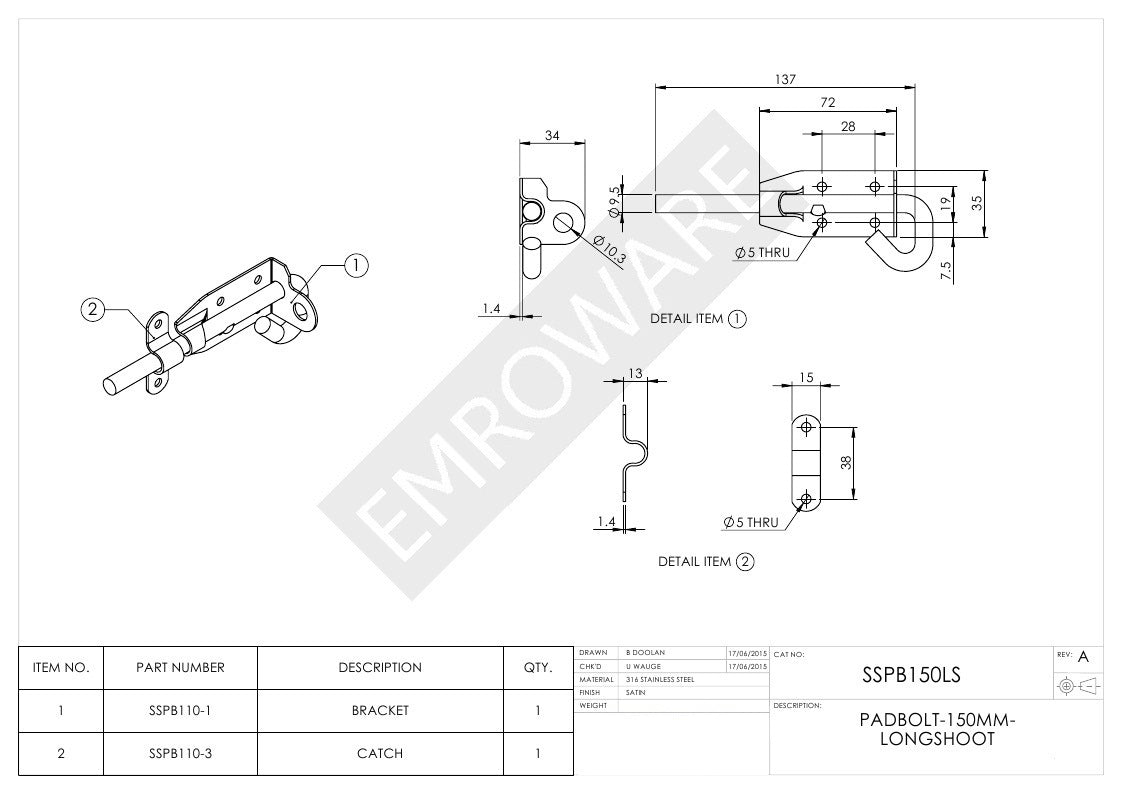 EMRSSPB150LS