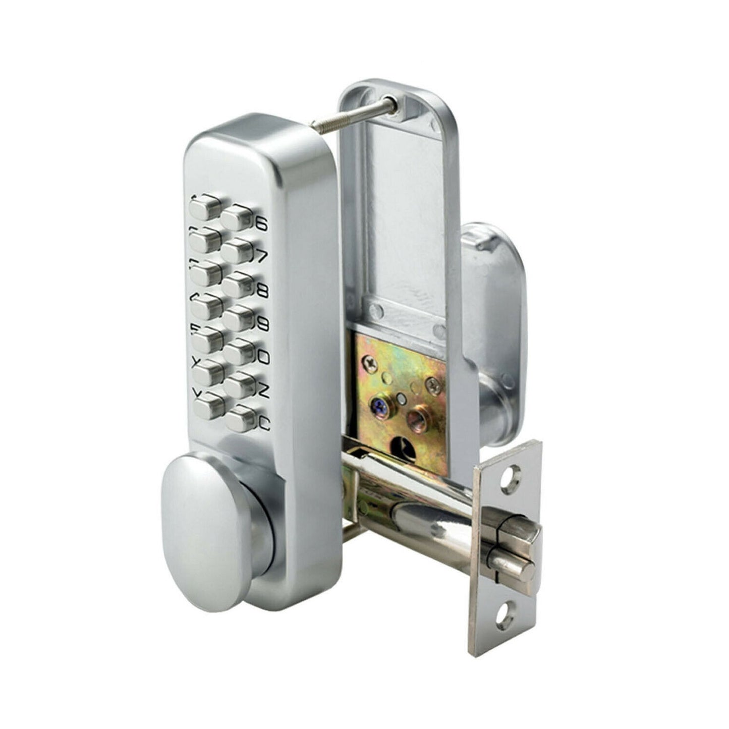 Eurospec Digital Door Lock Hold Back Satin Chrome DS995SC