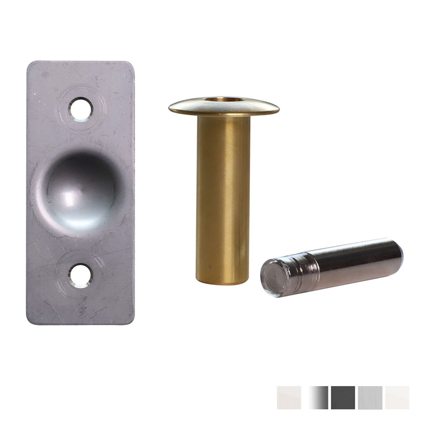 Fantom Pivot Mounted Magnetic Doorstop with Hold Open - Available in Various Finishes