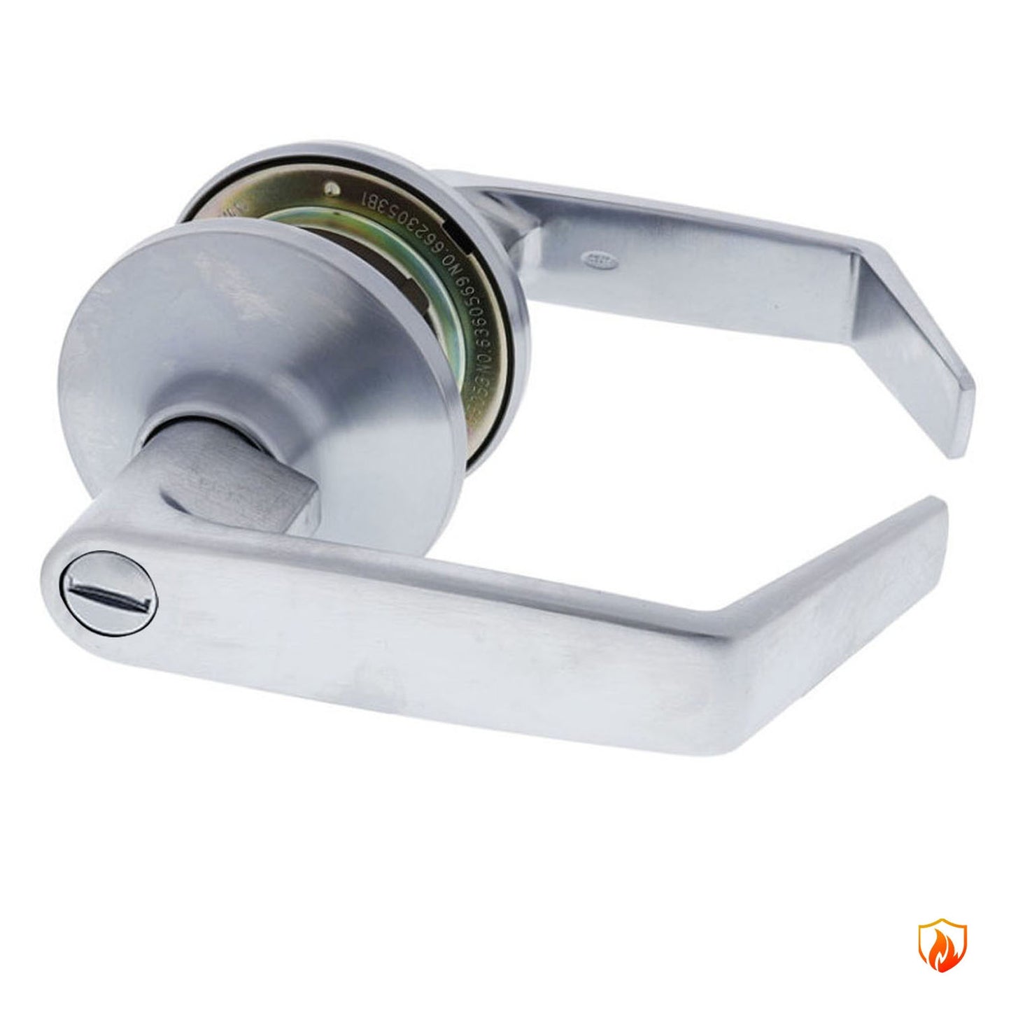 Carbine Rosehill Privacy Door Lever Handle Set Fire Rated Satin Chrome PR6030