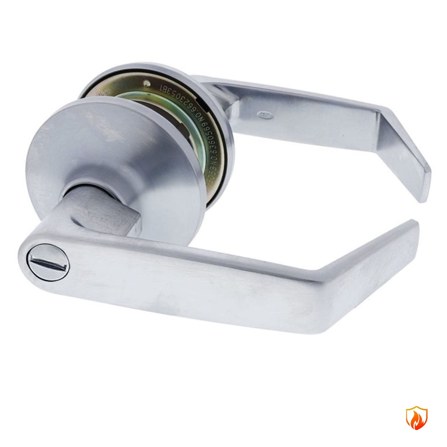 Carbine Rosehill Privacy Door Lever Handle Set Fire Rated Satin Chrome PR6030