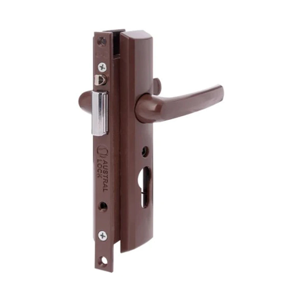 Austral Security Screen Door Lock Elegance XC Brown ALEL/BRN