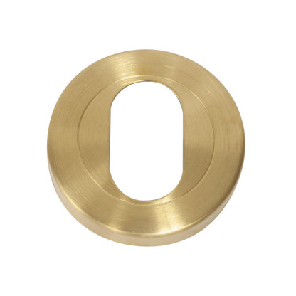 Hafele Startec Oval Cylinder Escutcheon 50mm Satin Brass 903.58.135