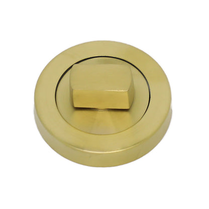 Hafele Startec Thumb Turn Escutcheon 50mm Satin Brass 903.58.136