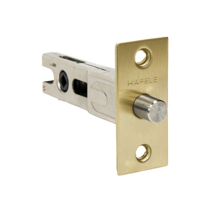 Hafele Tubular Privacy Bolt 60mm Satin Brass 911.22.318