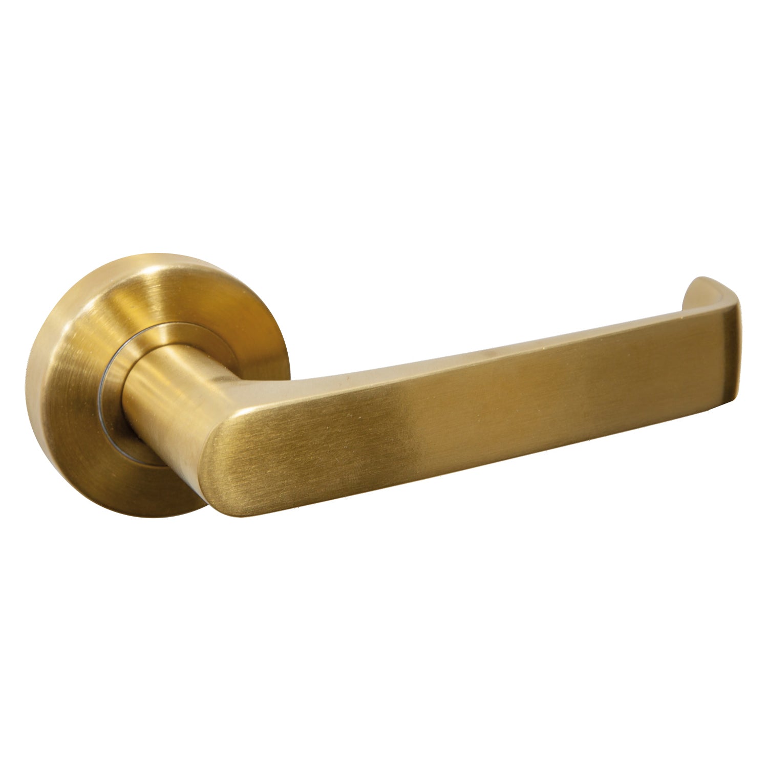 Hafele Torquay Door Lever Handle on Round Rose - Available in Passage and Privacy Set