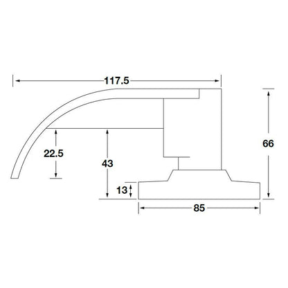 Hafele KNL Disabled Compliant Lever Set - Available in Various Door Functions