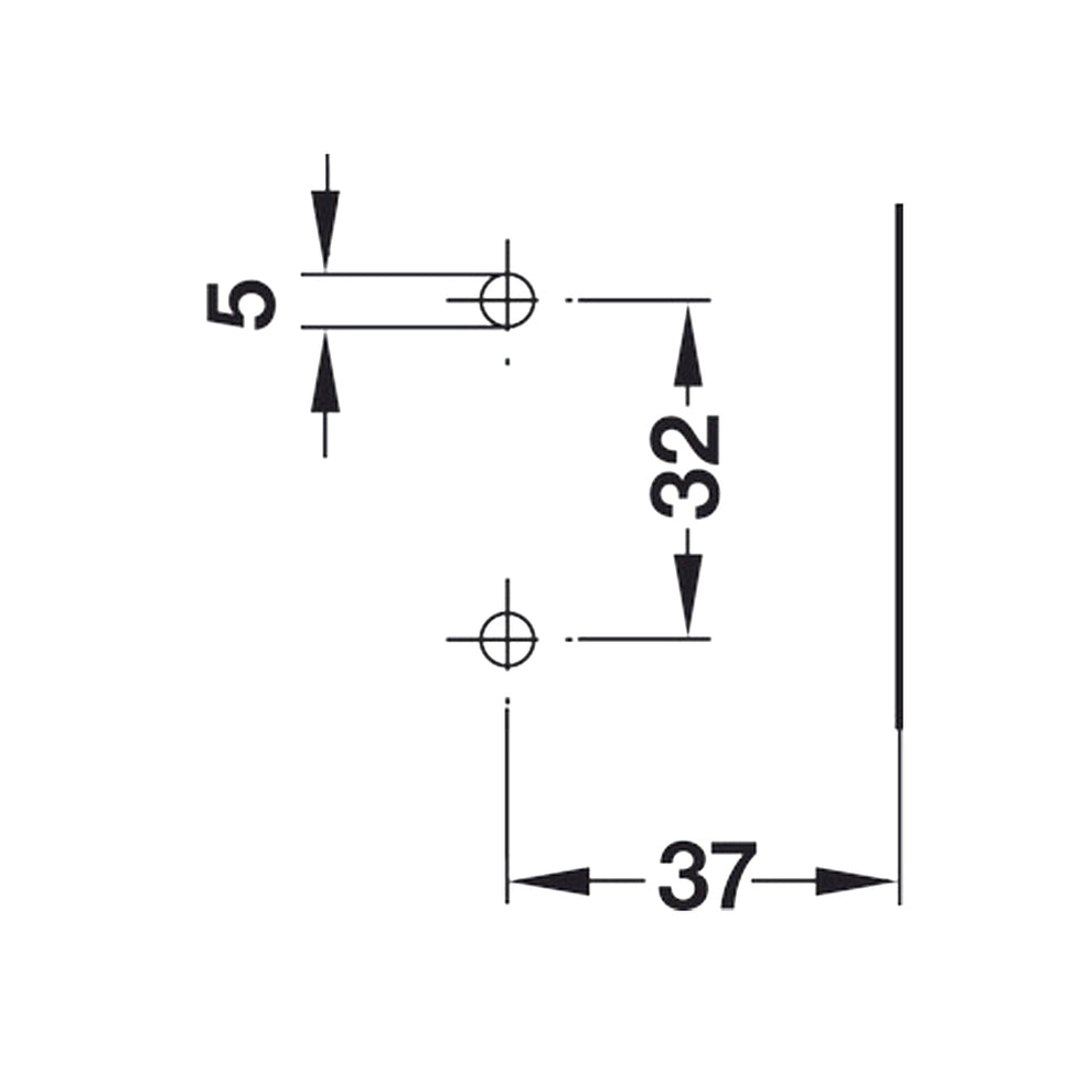 Hafele Salice Silentia 105 Deg Cabinet Hinge 45/9.5mm with Clip ...
