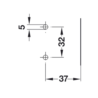 Hafele Salice Silentia 105 Cabinet Hinge Soft Close Pair DP 45/9.5 329.28.380 Hinge Display Pack 2