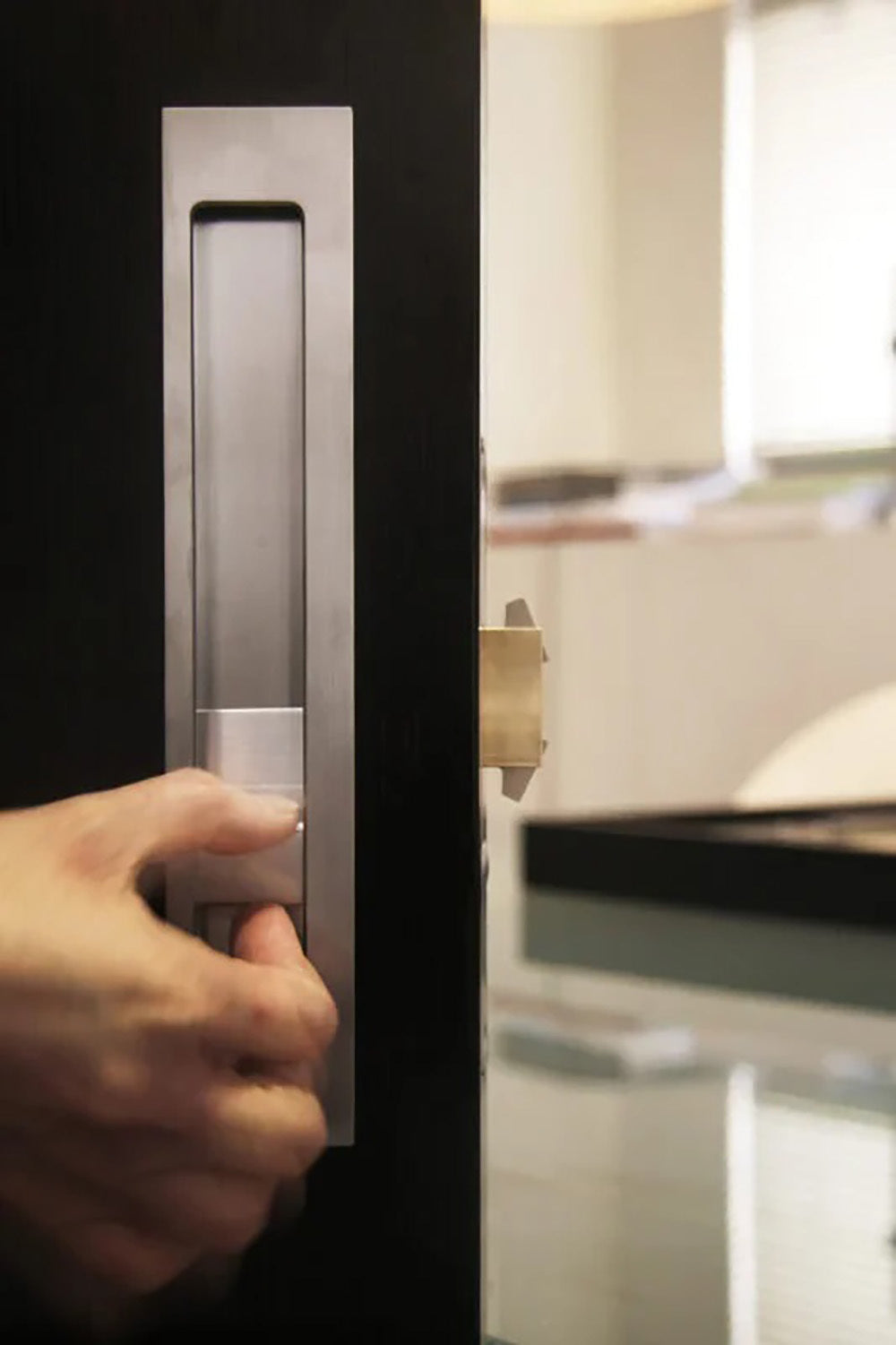 Halliday & Baillie Sliding 1650 Door Privacy Set Flush Pull with Snib and Indicator