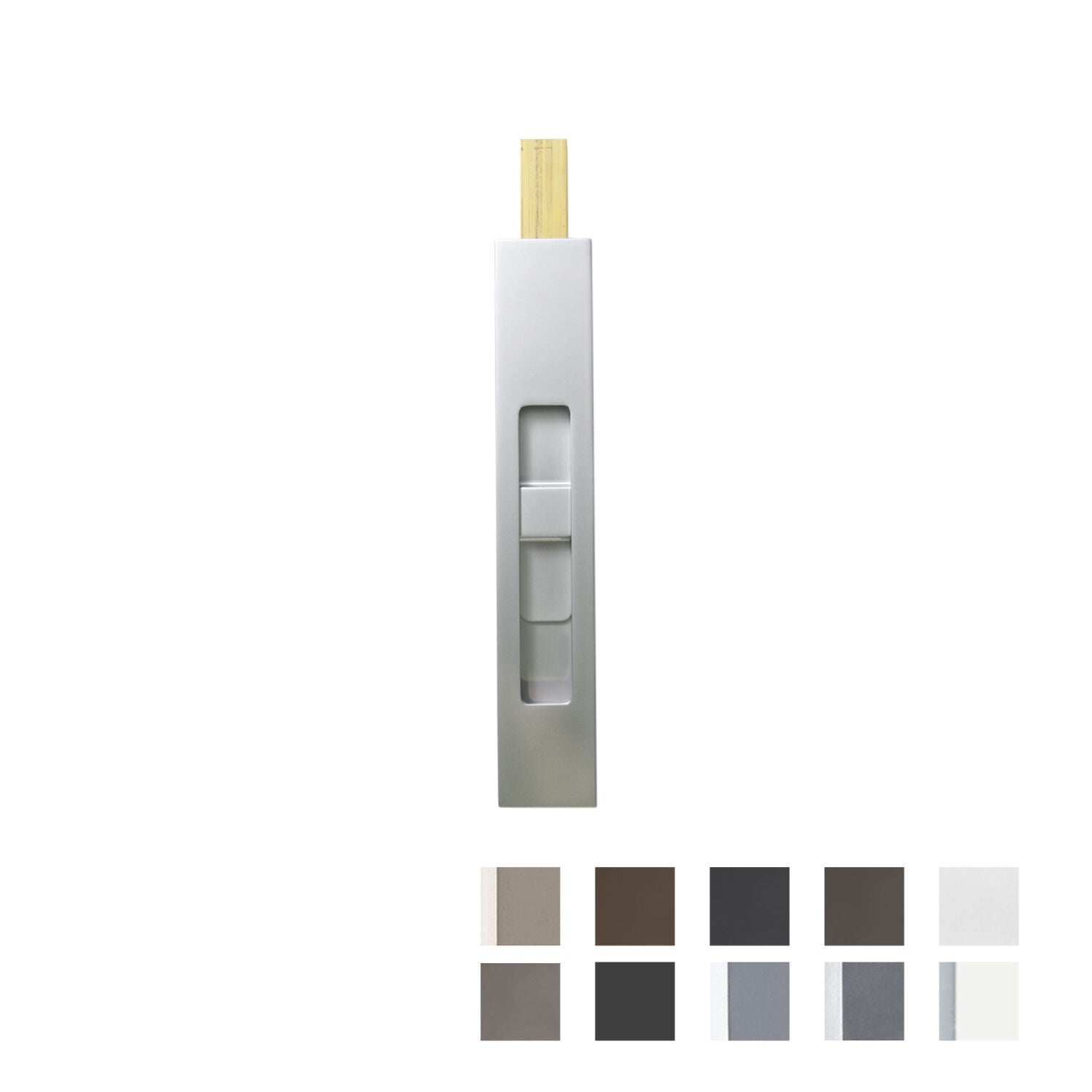 Halliday & Baillie Flat Throw Flush Bolt - Available in Various Finishes