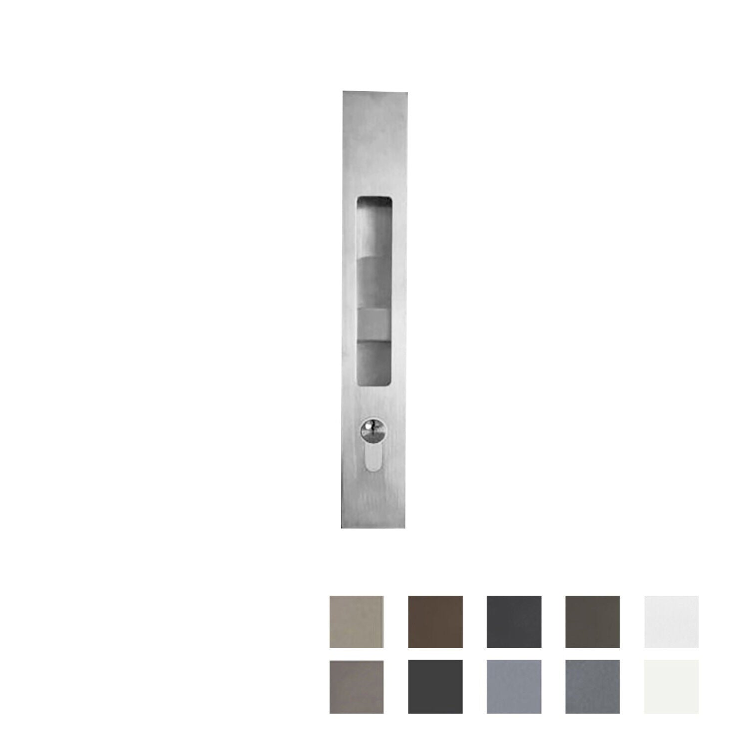 Halliday & Baillie 1830 Round Throw Locking Flush Bolt 265mm - Available in Various Finishes