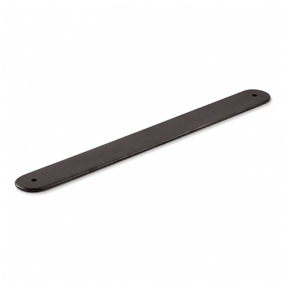 Hepburn Cabinet Curved Handle Backplate Antique Bronze 2BP256AB