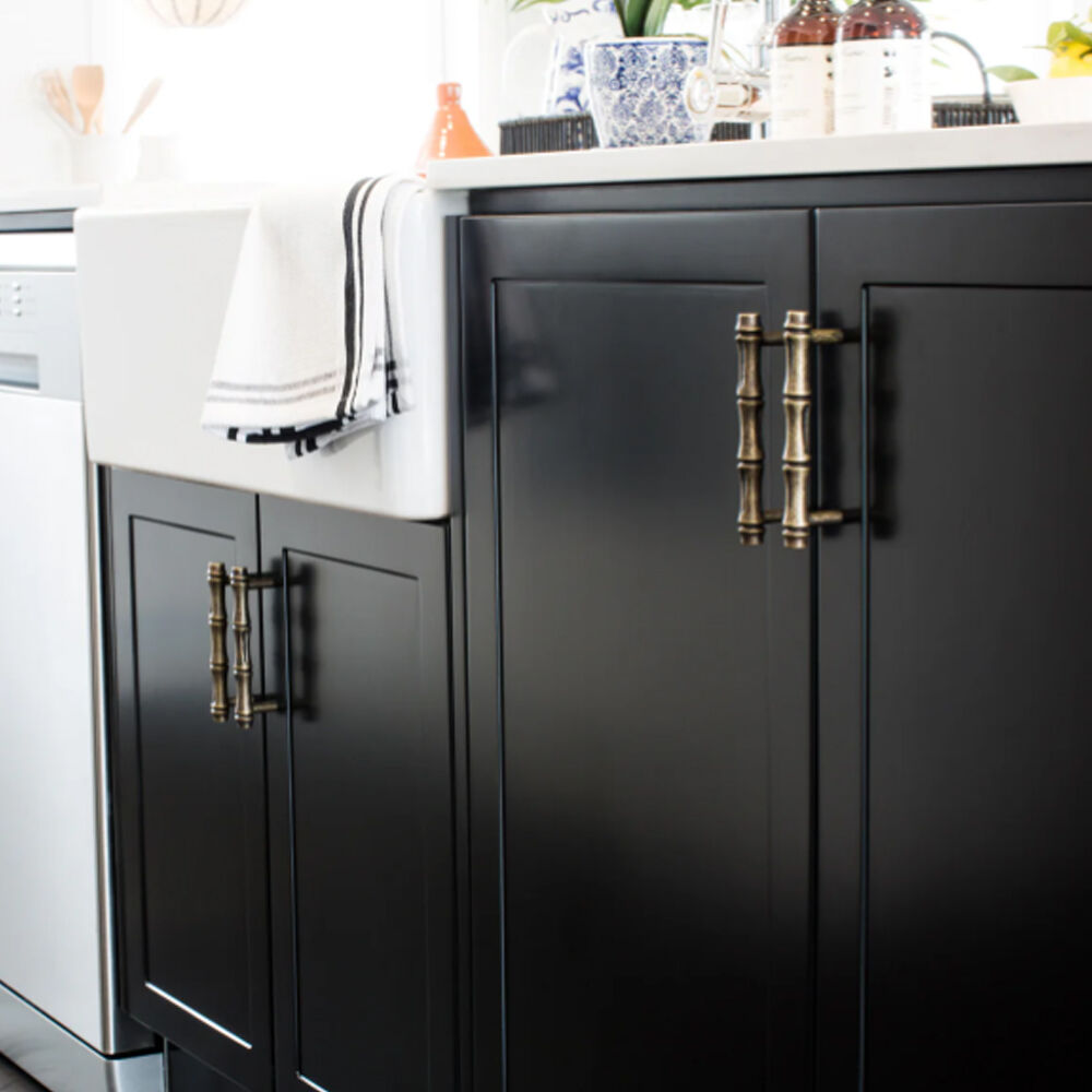 Hepburn Bamboo Cabinet Pull Handle 96mm - Available in Various Finishes