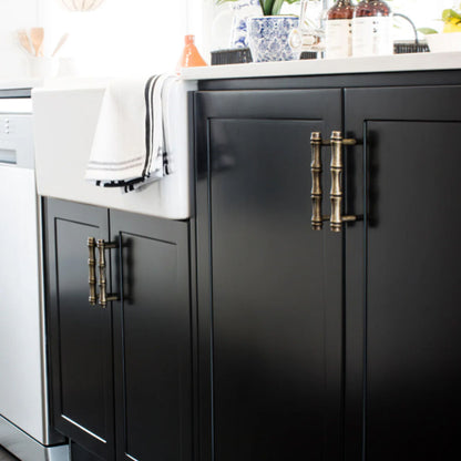 Hepburn Bamboo Cabinet Pull Handle 96mm - Available in Various Finishes