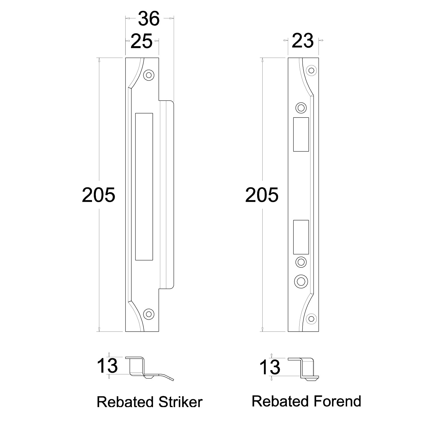 Jacksons JMCL60/46mm Backset Long Euro Cylinder Mortice Lock Rbt/Std 10 Finishes