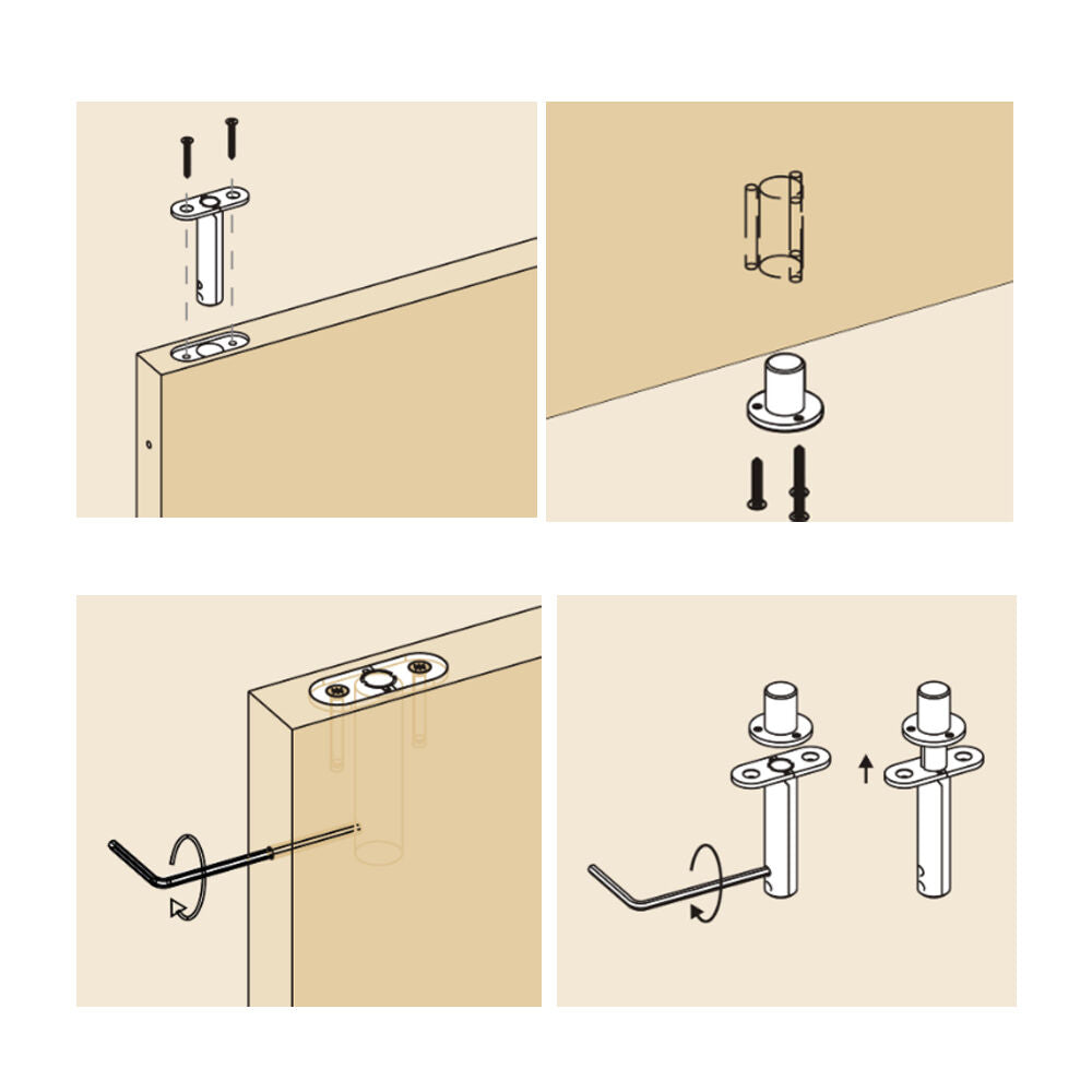 JNF Flush Hinge For Single Or Double Action Wooden Doors IN.05.208