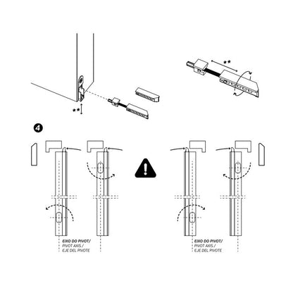 JNF Door Seal for Pivot Swing Doors - Available in Various Sizes|JNFIN060111230|JNFIN060111330|JNFIN060111430|JNFIN060111530