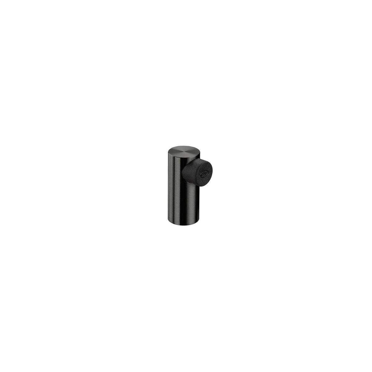 JNF Door Stop Floor Mounted Ø20mm PVD Titanium Black IN.13.008.TB
