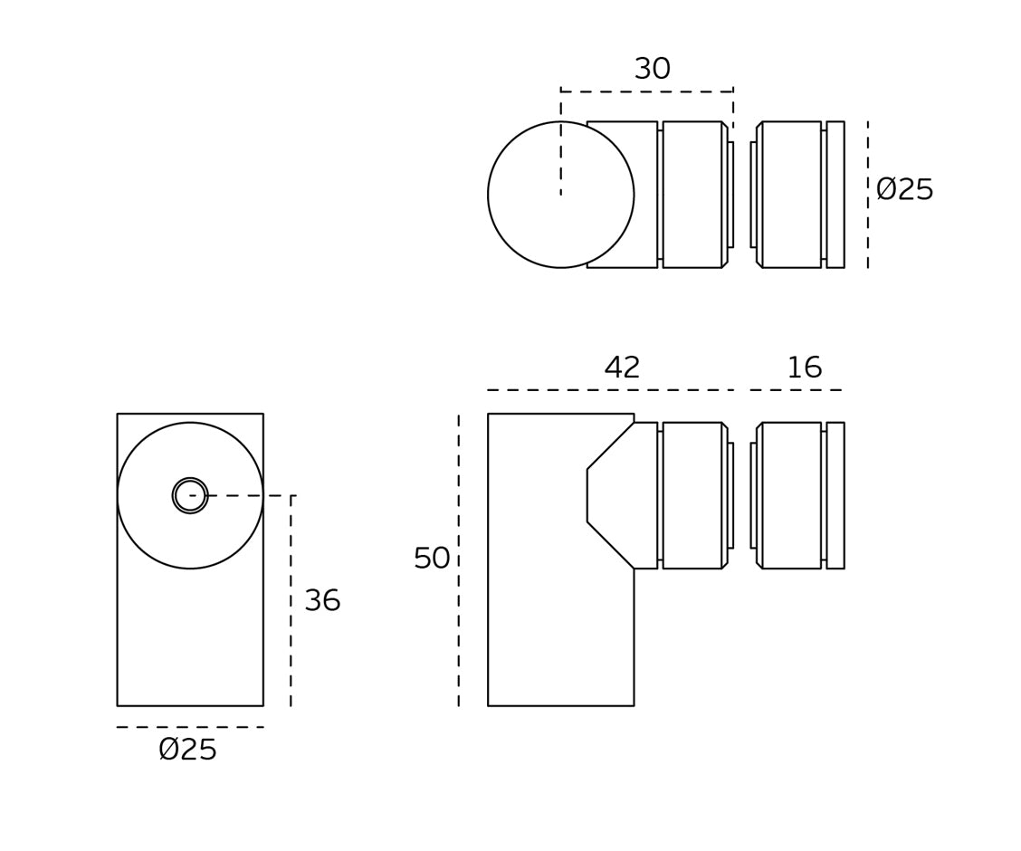 JNF Magnetic Door Stopper 25mm Diameter Satin Stainless Steel IN.13.189