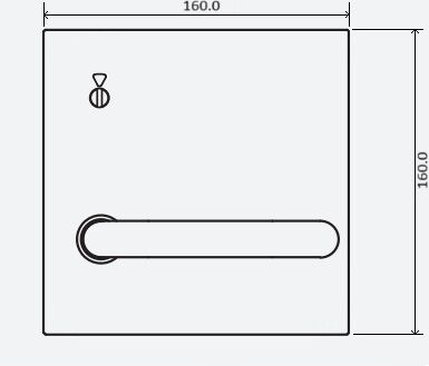 Dormakaba 1500 Plate With Indicating Slot And 20 Lever - Available in Left and Right Handing
