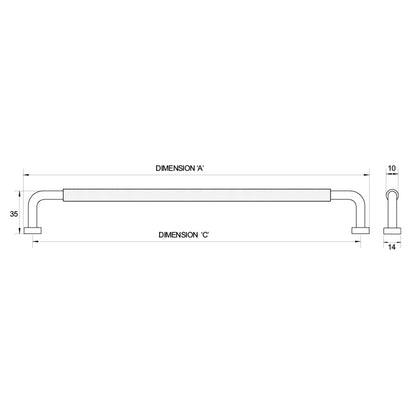 Kethy BH169 Rounded Bugle Handle - Available in Various Finishes and Sizes