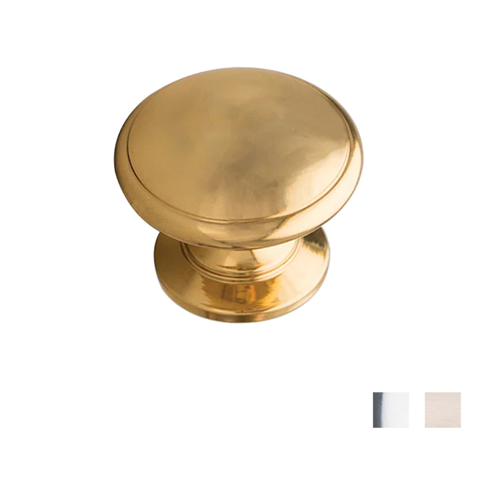 Kethy BK44 Convex Cabinet Knob Solid Brass - Available in Various Finishes