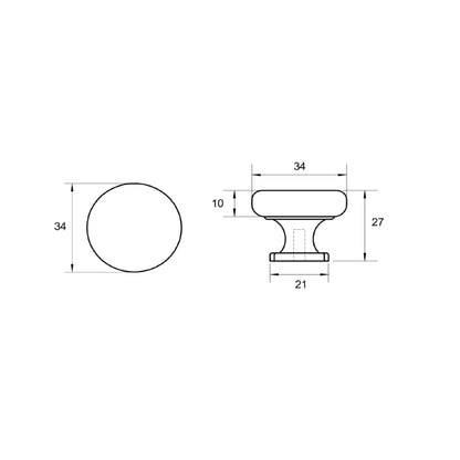 Kethy Sherlock Knob HT578 - Available in Various Finishes
