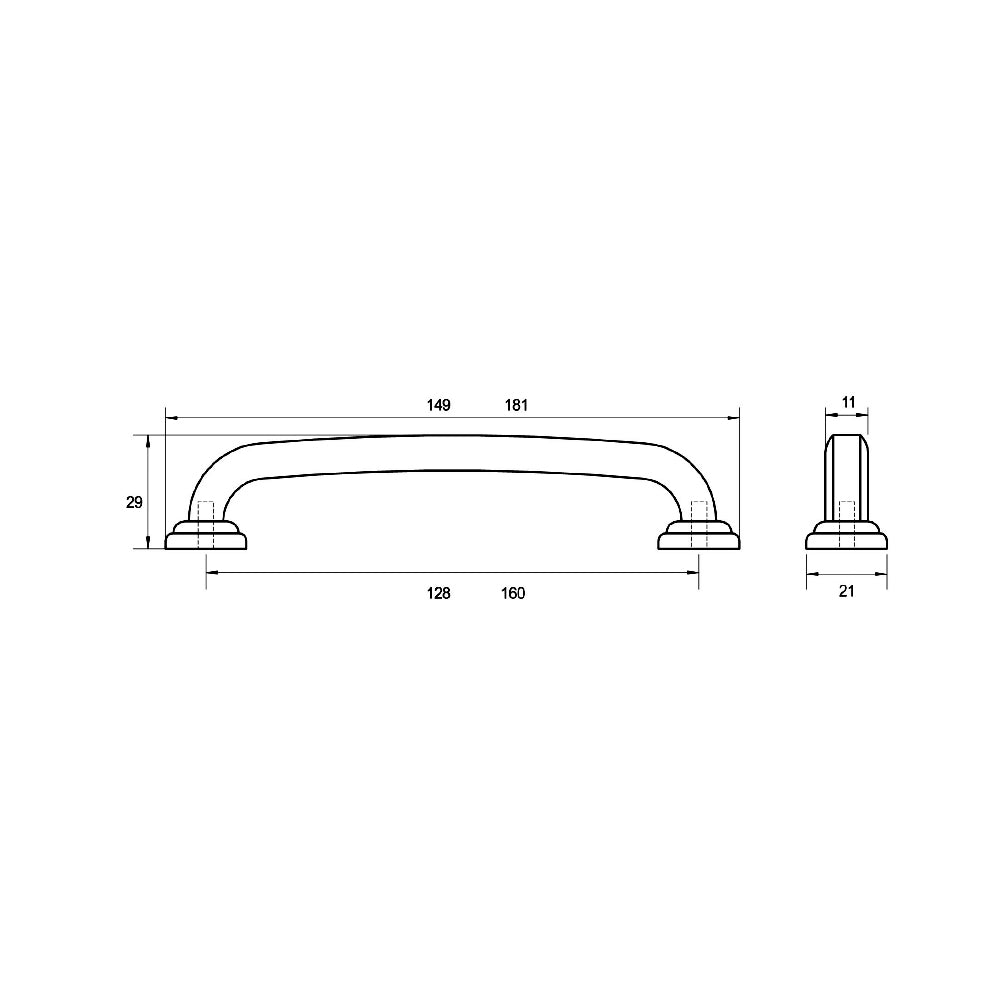 Kethy Lawley Cabinet Handle HT582 - Available in Various Finishes and Sizes