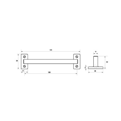 Kethy Perry Cabinet Handle HT831 - Available in Various Finishes