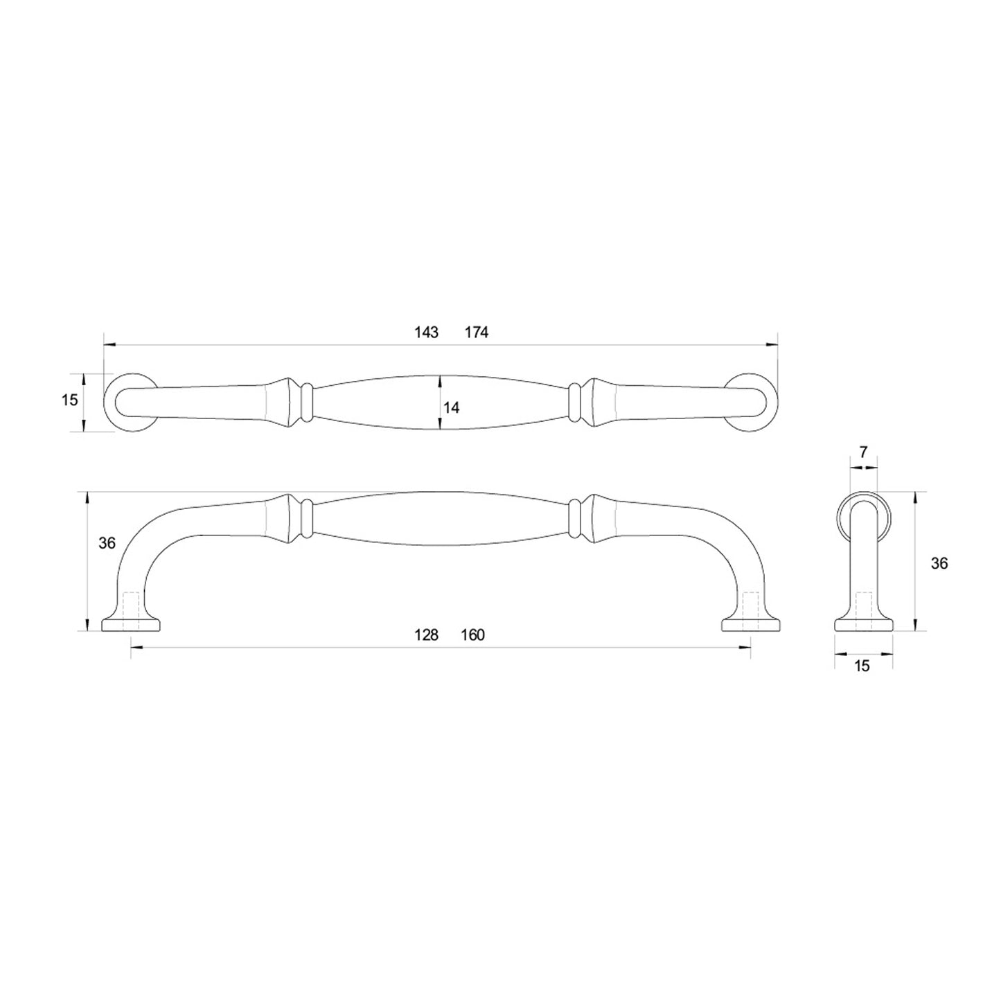 Kethy HT984 Winchester Handle - Available In Various Sizes