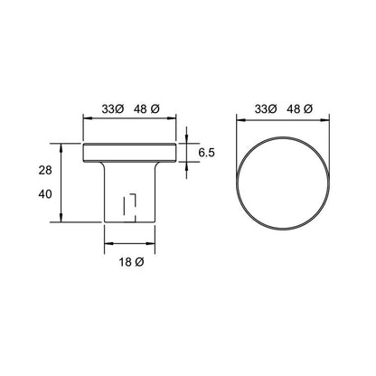 Kethy Circum Cabinet Knob - Available In Various Finishes and Sizes