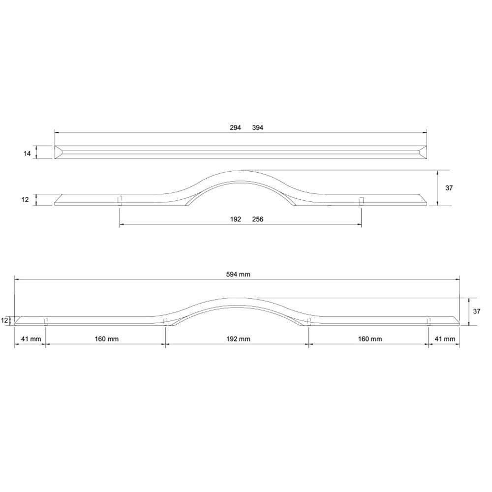 Kethy Nyborg Cabinet Pull Handle - Available in Various Finishes and Sizes