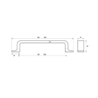 Kethy Rio Cabinet Pull Handle  - Available in Various Sizes