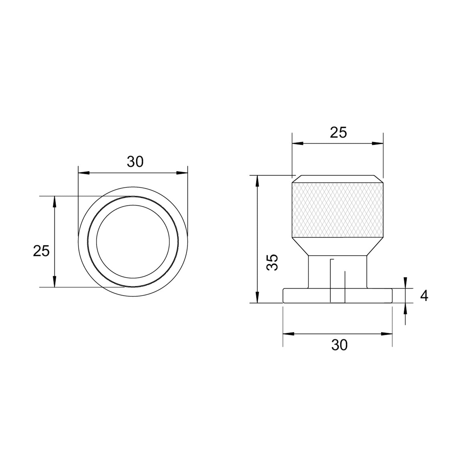Kethy Herning Cabinet Knob 30mm - Available In Various Finishes