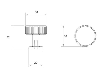 Kethy Skagen Cabinet Knob - Available in Various Finishes