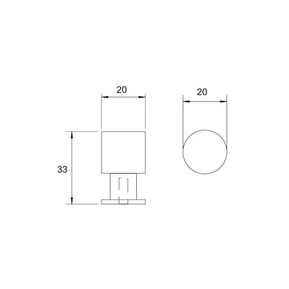Kethy Eibar Cabinet Knob Handle - Available in Various Finishes