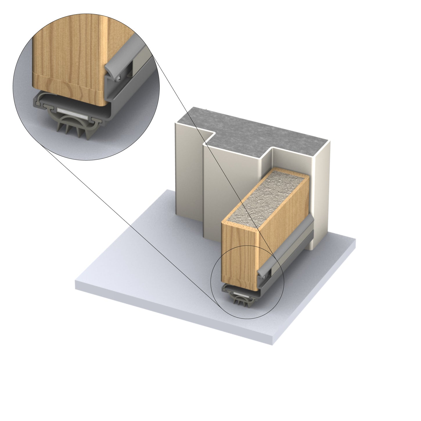 Kilargo FDBU20 Retrofit Intumescent Fire Door Bottom Seals